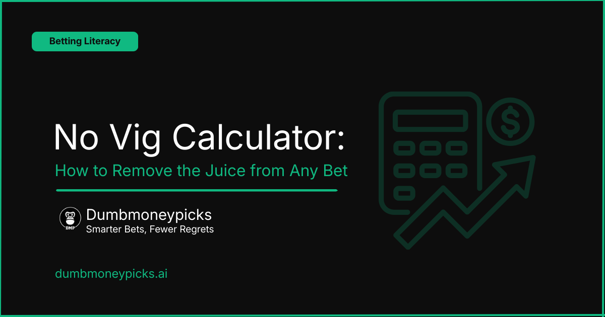 No Vig Calculator: How to Remove the Juice from Any Bet